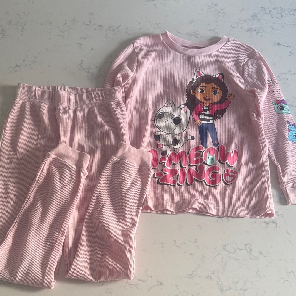 NEW Gabby’s Dollhouse pink pajama set 7-8